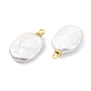 Natural Baroque Keshi Pearl Pendants PALLOY-JF05283-2