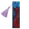 Flamingo Shape Pattern DIY Diamond Painting Bookmark with Tassel Pendants Kits PW-WG983E9-01-1