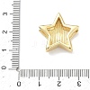 Star Brass Slide Charms X-KK-P349-18A-G-3