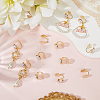 10Pcs Half Round Brass Ear Cuff Findings KK-BBC0022-47-3