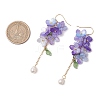 Shell Pearl Dangle Earrings EJEW-TA00617-4