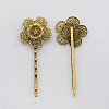 Vintage Iron Hair Bobby Pin Findings IFIN-J039-14AB-NF-1