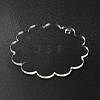 Transparent Acrylic Blank Pendants TACR-Z003-01C-4