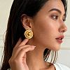 304 Stainless Steel Stud Earrings WG128D7-02-2