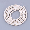 Opaque Solid Color Glass Beads Strands GLAA-T009-001F-2