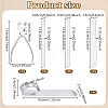 Carbon Alloy Bangle Size Adjuster Pliers AJEW-WH0481-641-3