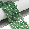 Natural Gemstone Green Aventurine Beads Strands G-N342-56-2