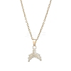 MIYUKI Delica Beads Beaded Mermaid Tail Pendant 304 Stainless Steel Cable Chain Necklaces for Women NJEW-MZ00130-02-2