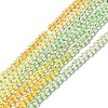 Transparent Gradient Color Glass Beads Strands GLAA-H021-01B-15-2