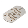 Non-Tarnish Valentine's Day 201 Stainless Steel Pendants STAS-L079-02P-01-2