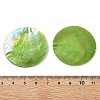 Spray Painted Natural Capiz Shell Pendants X-SSHEL-Z002-01A-3