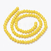 Opaque Solid Color Imitation Jade Glass Beads Strands EGLA-A044-P3mm-D04-2