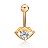 Clear Cubic Zirconia Belly Button Rings WG9960A-23-1