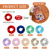 90Pcs 9 Colors Transparent Glass European Beads GLAA-TA0001-79-4