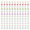 144G 12 Colors Transparent Spray Painted Glass Beads EGLA-TA0013-13-2