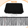 Polyester Tassel Lace Edge Trim Ribbon OCOR-WH0101-118B-2