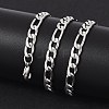 Tarnish Resistant Fashionable 304 Stainless Steel Figaro Chain Necklaces for Men STAS-A028-N017P-4