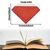 Glitter Imitation Leather Book Corner Protectors AJEW-TAC0038-03B-11