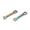 Ion Plating(IP) 304 Stainless Steel Connector Charms STAS-Q323-02A-MC-2