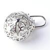 Rack Plating Brass Cage Pendants KK-S751-061P-2