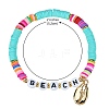 10Pcs 10 Styles Polymer Clay Heishi Beads Stretch Bracelets Sets BJEW-JB05922-3