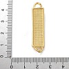 Brass Enamel Rectangle Saint Jude Connector Charms KK-M319-06G-03-3