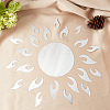 Sunflower Acrylic Mirrors Wall Stickers DIY-WH0167-49B-5