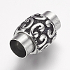 304 Stainless Steel Magnetic Clasps with Glue-in Ends X-STAS-F124-05AS-2