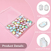 48Pcs 2 Colors UV Plating Alloy with Mixed Color Glass Rhinestone Pendants FIND-SC0023-45-6