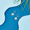 1 Pair 925 Sterling Silver Hoop Earring Findings STER-PH0004-91P-4