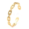 304 Stainless Steel Hollow Oval Cuff Bangles BJEW-F457-28G-3