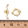 Brass Toggle Clasps KK-P340-44G-4
