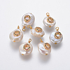 Natural Cultured Freshwater Pearl Pendants PEAR-L027-01O-1