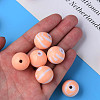Opaque Striped Acrylic Beads MACR-S373-27B-08-7