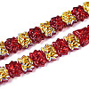 Baking Paint Electroplate Transparent Glass Beads Strands EGLA-N020-04-2