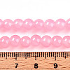 Baking Painted Imitation Jade Glass Round Bead Strands X-DGLA-Q021-6mm-03-4