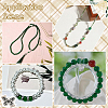 3 Strands Baking Paint Transparent Glass Round Bead Strands DGLA-PA0001-02B-5