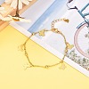 Butterfly Charm Necklace and Bracelets SJEW-JS01215-5