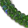 Electroplate Transparent Glass Beads Strands LS-EGLA-A035-T3mm-L10-3