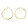 Brass Hoop Earrings EJEW-B117-06E-G-4