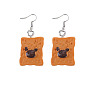 Resin Food Model Dangle Earrings PW-WGD1124-09-1