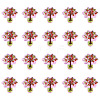 20pCS Printed Opaque Acrylic Beads OACR-TA0004-75B-3