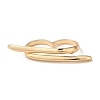 Alloy Double Open Cuff Rings for Women RJEW-S412-04G-03-3