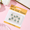 8Pcs Brass Micro Pave Cubic Zirconia Pendants FIND-BBC0004-28D-03-7