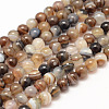 Natural Striped Agate/Banded Agate Bead Strands X-G-K155-A-6mm-14-1