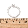 S925 Sterling Silver Adjustable Letter Rings for Women RJEW-M068-01P-Y-3