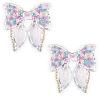 Polyester & Resin Thread Sew On Patches PATC-WH20007-08-1