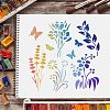 Plastic Reusable Drawing Painting Stencils Templates DIY-WH0172-187-6