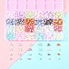 850Pcs Crackle Glass Beads Strands GLAA-FS0002-08-9