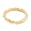 Rack Plating Brass Open Cuff Rings for Women RJEW-Z059-09G-3